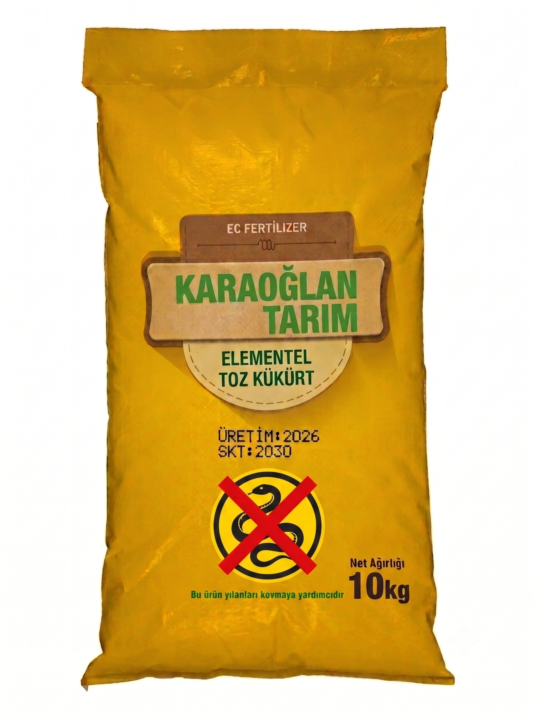 Karaoğlan Tarım Elementel Toz Kükürt 10 kg - Yılan AKkrep Kovucu